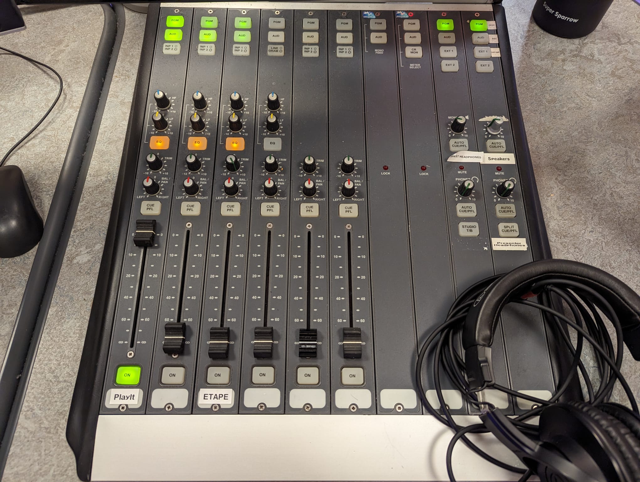 Studio 1 Right Sound Desk